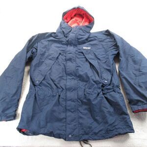 Vintage‎ Patagonia Storm Jacket Womens Small Blue Zip Hood Lightweight 90s Parka
